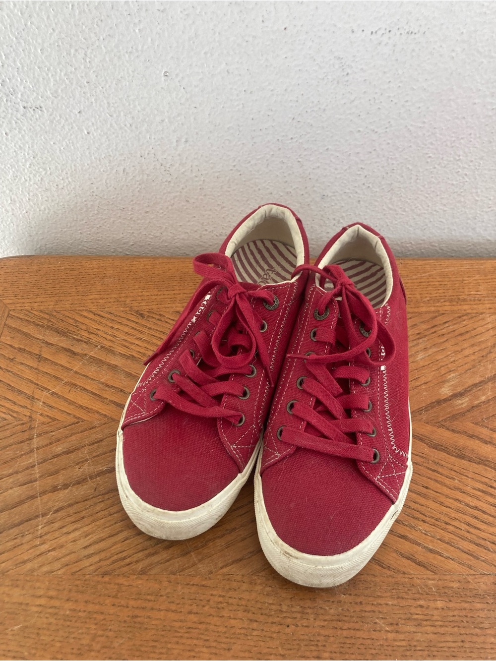 TAOS “Plim Soul” Oxblood Sneakers (9W)